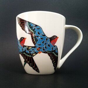 NWT Queens by Churchill Couture Swallow Crush Fine China Teacup Mug